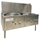 Natural Gas Wok Range 2 Burner Used FOR01191