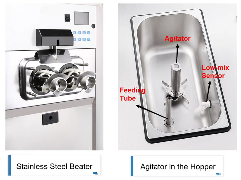 Space Floor Model Ice Cream Machine 2 Flavour Twist X001