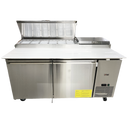 72'' CHEF Double Door Refrigerated Pizza Prep Table TPP-67T