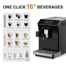 Automatic Espresso Coffee Machine with Smart Touch Screen for Brewing 16 Coffee Drinks BTB-203