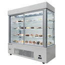Alaska Line 70.8'' Upright Sliding Glass Door Beverage/Pastry Showcase Refrigerator HIT-421