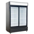 Alaska-Line 52'' Double Sliding Glass Door Cooler - 38.3 Cu.Ft. HIT-801