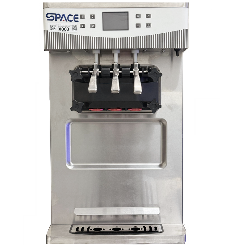 Space Soft Serve Ice Ceam Machine Countertop Twist Flavour Gravity Feed X003