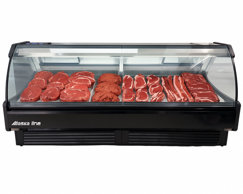 101'' Alaska-Line Gravity Cooling Meat/Deli Display Cooler Remote or Self-Contain Options HIT-45