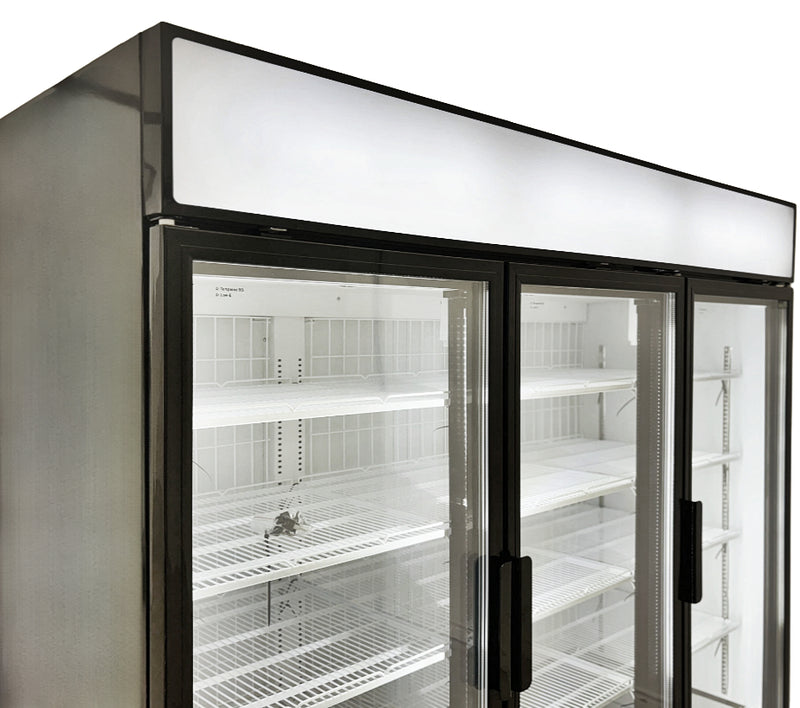 78'' Alaska-Line Three Door Glass Freezer 54 Cu.Ft. HIT-807