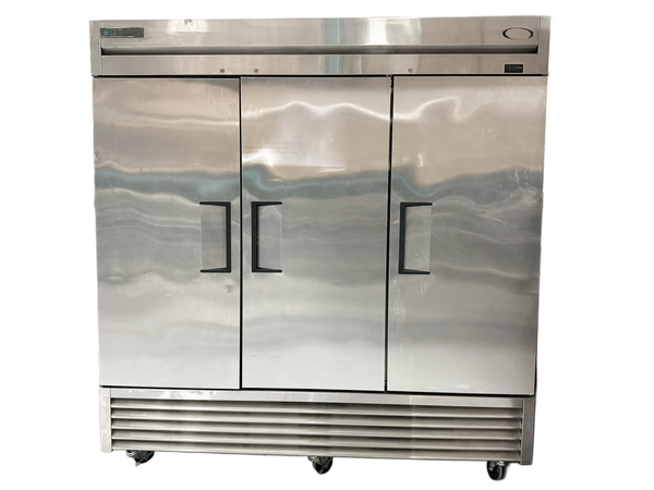 True T-72-C 78" Reach In Refrigerator with 3 Solid Doors Used FOR02290