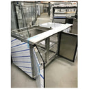 71'' CHEF Refrigerated Salad Prep Table with Curved Sneeze Guard GN-3100SALGC