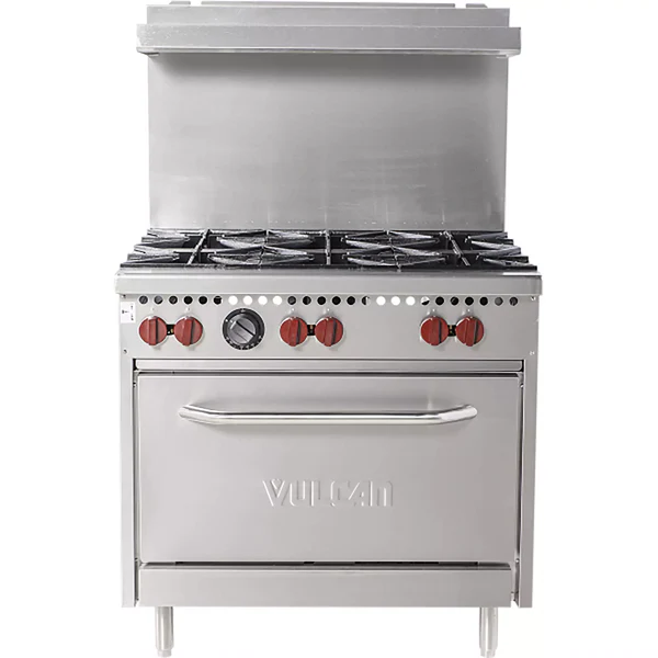 36" Vulcan Natural Gas Stove Top Range Used FOR01864