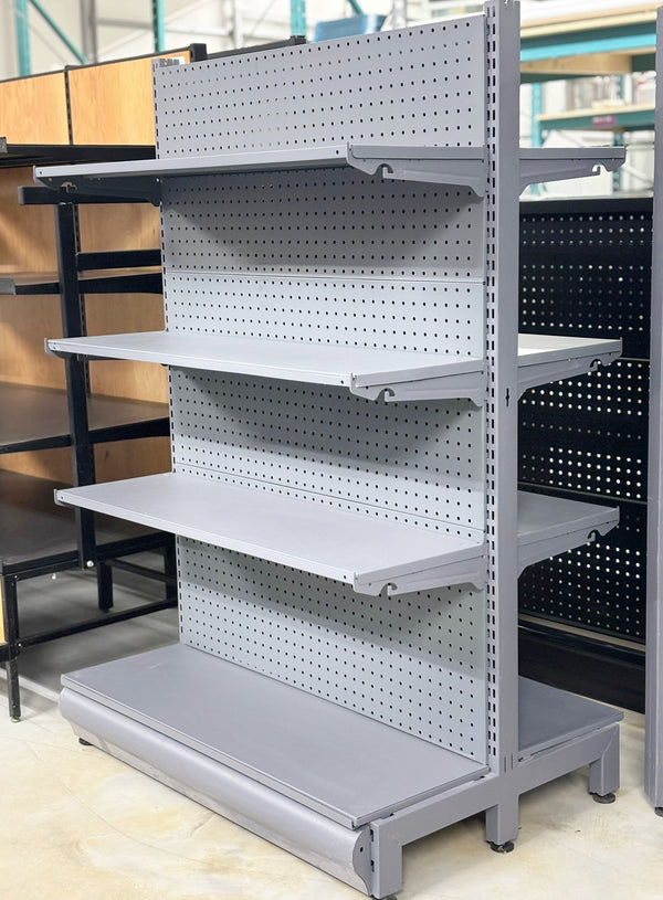 Double Side Gondola Shelving 3 Layers Used FOR02046