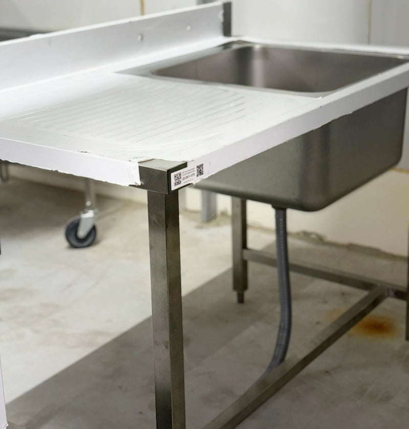 48'' Stainless Steel One Compartment & Left Drainboard Sink ZZ-DXY-1260