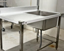 48'' Stainless Steel One Compartment & Left Drainboard Sink ZZ-DXY-1270