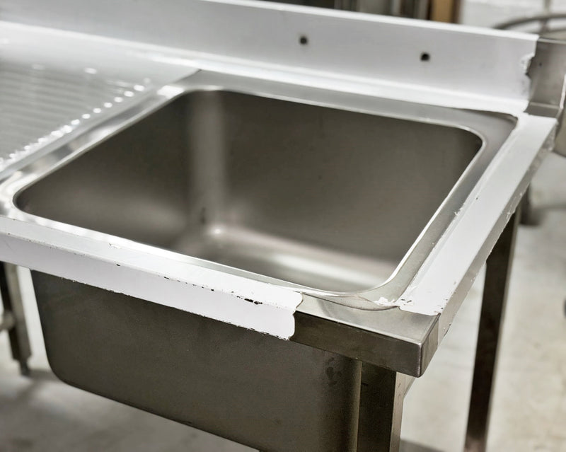 48'' Stainless Steel One Compartment & Left Drainboard Sink ZZ-DXY-1270