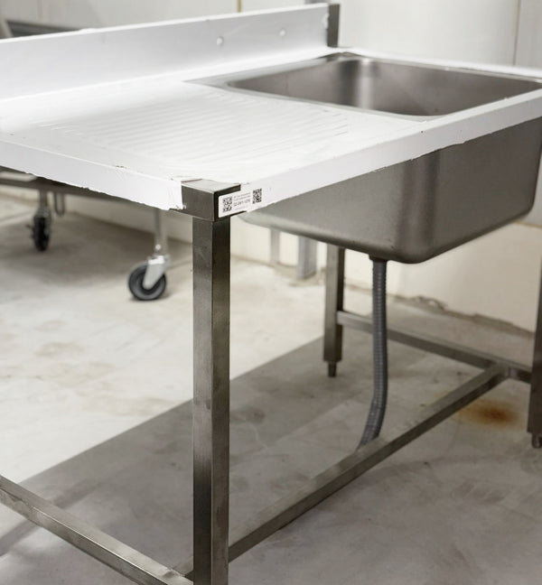 48'' Stainless Steel One Compartment & Left Drainboard Sink ZZ-DXY-1260