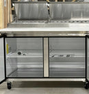 72'' CHEF Double Door Refrigerated Pizza Prep Table TPP-67T