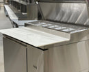 72'' CHEF Double Door Refrigerated Pizza Prep Table TPP-67T