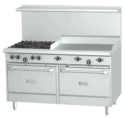 EFI 60″ Natural Gas Range With 36″ Griddle & 4 Burners RCTRS-36G-4B-N