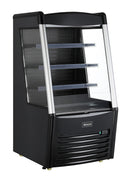 Omcan 28″ Three (3) Shelf Grab-and-Go Open Refrigerated Self-Serve Display Case, 9.18 cu.ft. (260 L), Black
