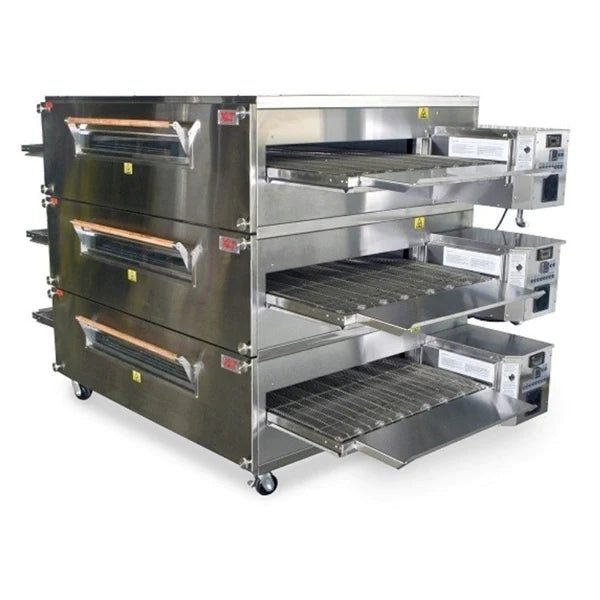 32'' XLT Triple Deck Conveyor Natural Gas Pizza Oven X3H-3240-3