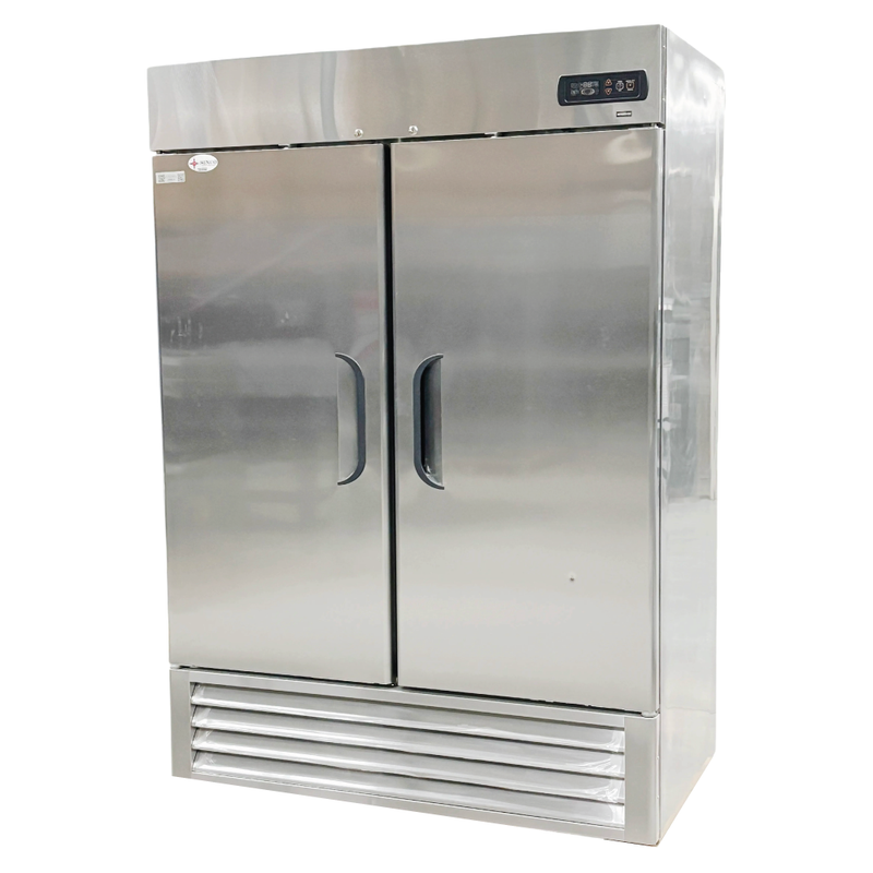 55'' CHEF Double Solid Door Stainless Steel Cooler 46.1 Cu.Ft., LRSR2-H