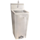 Omcan Stainless Steel Pedestal Hand Sink With Foot Valve And Faucet 23515