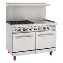 EFI 48″ Propane Range With 4 Burners & 24″ Griddle  RCTRS-24G-4B-P