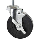 Casters For Wire Shelving (Set of 4) - Rubber & Polyurethane Options