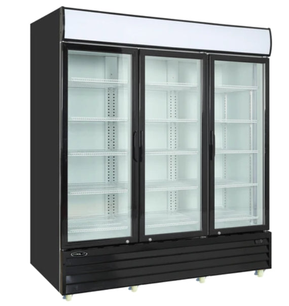 78"  Kool-It Triple Glass Door Display - 75 Cu. Ft. KGM-75