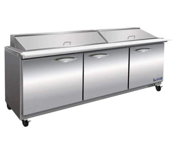 Ikon 71.7" Mega Top Refrigerated Prep Table with Three Doors ISP72M