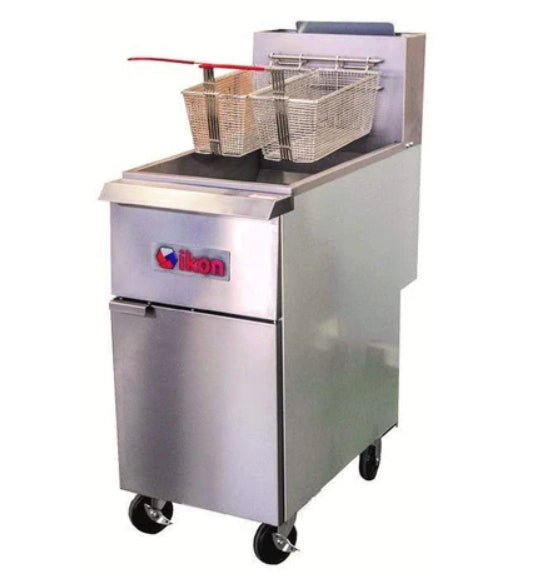 Ikon 75-80 lb. Gas Floor Fryer - 150,000 BTU IGF-75/80