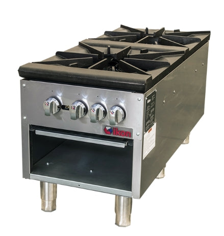 Ikon Double Gas Stock Pot Range - 160,000 BTU, ISP-18-2