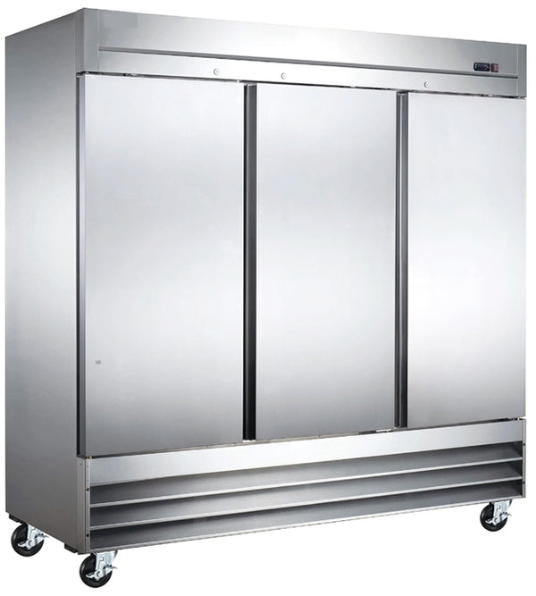 81" Windchill Stainless Steel Three Solid Door Freezer WC-3DSF-HC