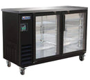 Ikon 61.1" Two Glass Door Bar Cooler - 16 Cubic Feet IBB-61-2G-24