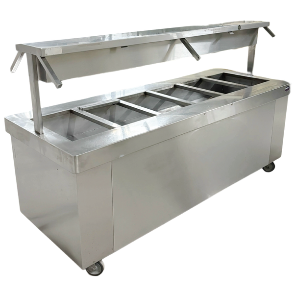 90" Steam / Buffet Table 6 Pan Electric Used FOR02350