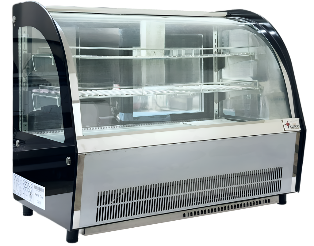 Chef Counter Display 48'' CHEF Refrigerated Countertop Display Case Curved - LISA-120C