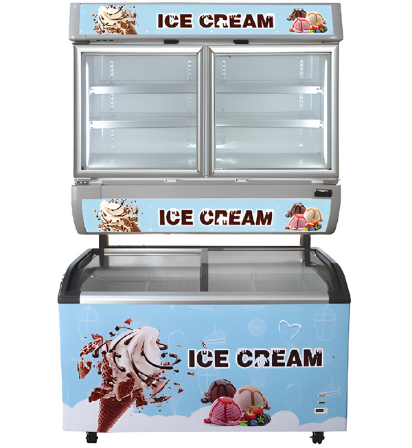 CHEF Double Deck Freezer Ice Cream Top Cabinet UP-1200