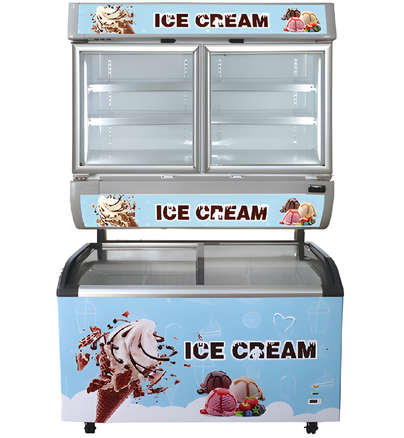 CHEF Double Deck Freezer Ice Cream Top Cabinet UP-1200