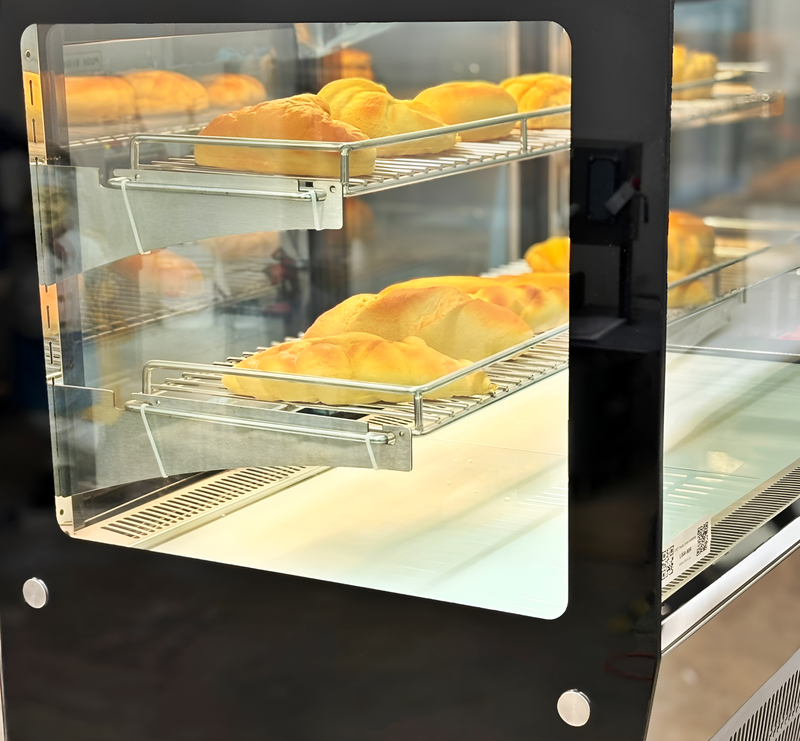 36'' CHEF Countertop Display Warmer Case Curved LISA-90CW