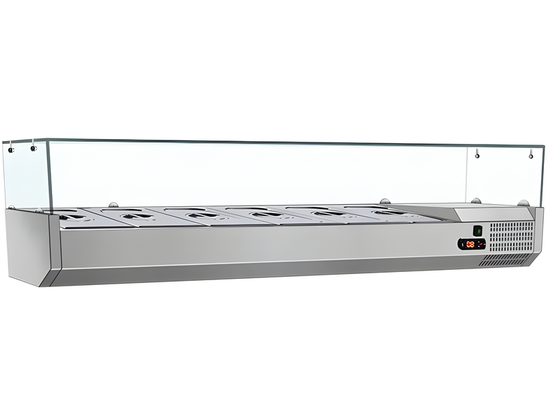 60" CHEF Refrigerated Countertop Topping Rail VRXH-1500/380