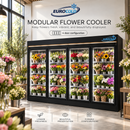EuroCold Flower Cooler, Remote or Self Contain - From 3 Door To 10 Door Options