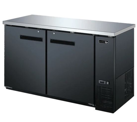 60″ EFI Two Door Solid Back Bar Refrigerator CBBDR2-60CC