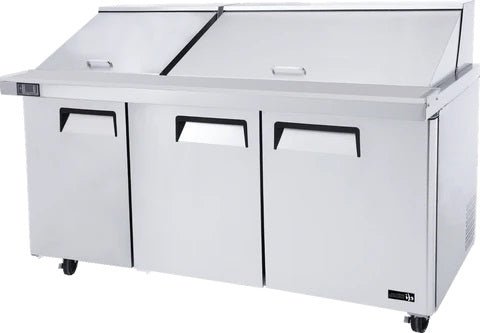 72″ EFI 3 Door Mega Top Prep Table CMDR3-72VC