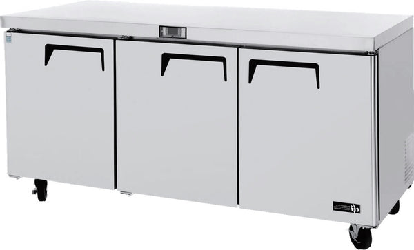EFI 72″ 3 Door Undercounter Refrigerator CUDR3-72VC