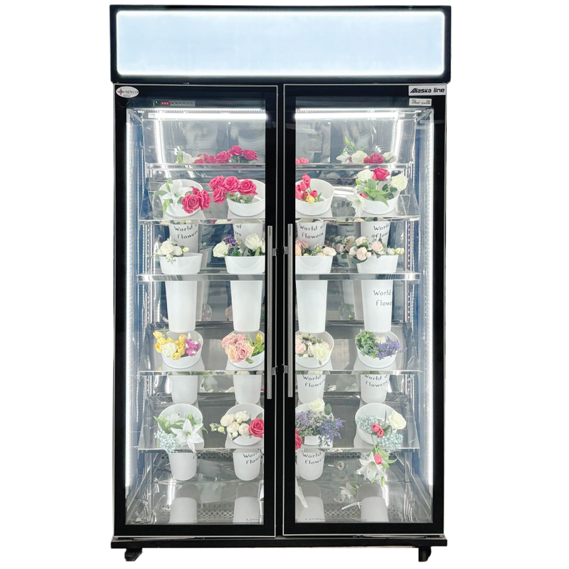 Alaska-Line Floral Showcase Refrigerator 54'' - Special Cooling System