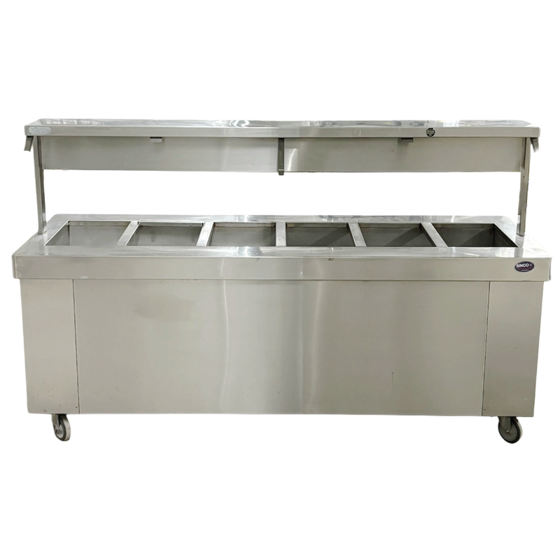 90" Steam / Buffet Table 6 Pan Electric Used FOR02350
