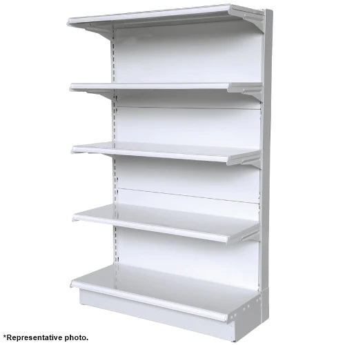 Single Sided White Gondola Supermarket Shelving YD-S003W