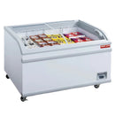 New Air - 56" Curved Glass Island Ice Cream Freezer - NIF-56-CG