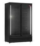 New Air 49″ 2 Swing Door Glass Refrigerator Merchandiser – All Black NGR-49-HB