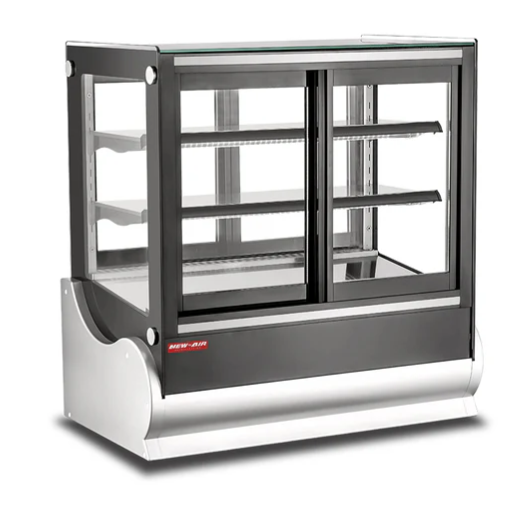 New Air 36″ Square Glass Countertop Display Refrigerator NCDC-36-SV