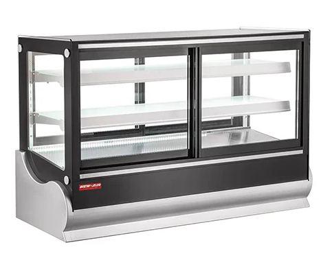 New Air 48″ Square Self Serve Glass Countertop Display Refrigerator NCDC-48-SV