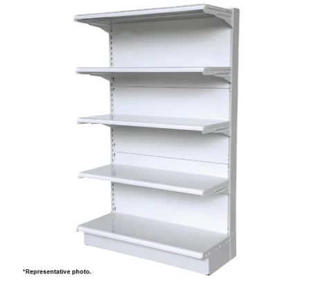 White Single Sided Gondola Supermarket Shelving HS-WA